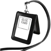 INF ID-kortholder i ekte skinn Black