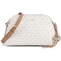 Michael Kors for woman. 32T6GX4C1B Freddie small beige chain crossbody bag (OSFA), Casual, PVC