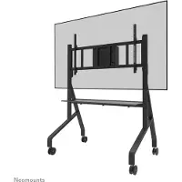 NeoMounts FL50-575BL1 - Vogn - solid - for displaystativ - gulvstativ - låsbar - stål - svart - skjermstørrelse: 65-115