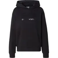 EA7 for woman. 7W000537_AF15831 Fancy Strass sweatshirt black (M), Casual, Sport, Cotton