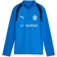 Puma Olympique de Marseille Quarter-Zip Training Top Youth, Age, Royal/Deep Navy, 15-16Y
