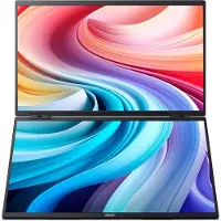 Acer PD243Y Ebmiuux - PD3 Series - LCD-skjerm - 23.8" - portabel - 1920 x 1080 Full HD (1080p) @ 100 Hz - 250 cd/m² - 4 ms - HDMI, 2xUSB-C - høytta...
