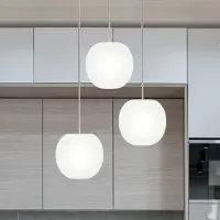 Casablanca hengelampe Acai, hvit, rund, 3 lyskilder, Ø 16 cm, E27