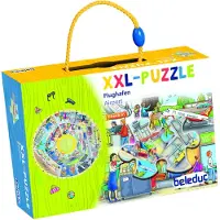 Beleduc Xxl Lærende Flyplass Puzzle 48 Stykker