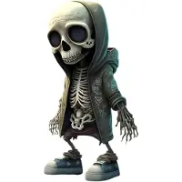 OIMG (C, -) Resin gotisk skjelett hodeskalle figur – Bil dashbord dekorasjon