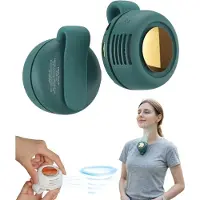 OIMG (Green, -) Little Whirlwind clip-livs nakkefan bærbar stille mini bladløs 3 hastigheter