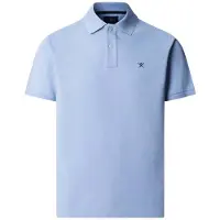 Hackett London for man. HM5600203 Blue Slim-Fit Logo Polo Shirt (XL), Casual, Cotton, Classic, Short sleeve