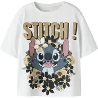 Name it T-skjorte - Noos - NkfJyna - Stitch - Bright White - - 11-12 år (146-152) - T-skjorte