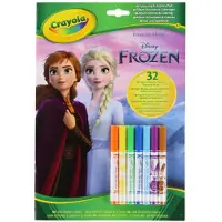 Crayola Aktivitetsbok m. Tusjer - 32 sider - Disney Frozen - - OneSize - Aktivitetsbok