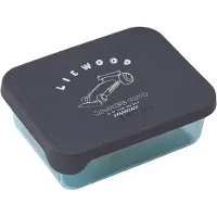 Liewood Snackbox - Ako - 350 ml - Race Bil/Classic Navy - - OneSize - Matboks