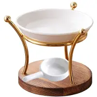 Jojomino Lamp Stove Essential Oil Burner Ceramics Diffuser Iron Decoration Furnace Holder Office Wax Melt Fireplace