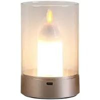 Jojomino USB Candle Light Rechargeable Flameless Electric LED Candle Dancing Moving Candles Light Home Decoration