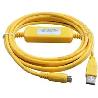 Wella USBACAB230 for PLC Programming Cable EX ES EH EN Series Cable USB-ACAB230 PLC USB2.0 to RS232 Adapter Yellow