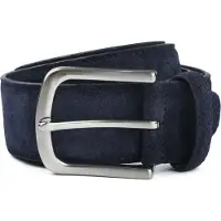Suitable Semsket Skinnbelte Navy Blå Mørkeblå Størrelse