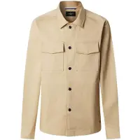 Hackett London for man. HM6000028 London beige overshirt (XXL), Casual, Cotton, Long sleeve