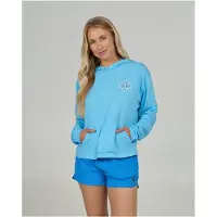 Salty Crew Tippet Fill Tech Hoody Longsleeve Lycra blå