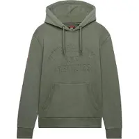 Superdry for man. M2014484A Olive green Athletic Emboss hoodie (S), Casual, Cotton