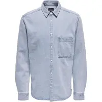 Only & Sons Benny Reg Chambray Skjorte Med Lange Ermer