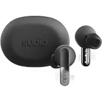 Sudio N3 Pro trådløse in-ear-hodetelefoner / ørepropper med ANC, Bluetooth 5.4 og ladeetui – Svart