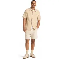 Timberland Cotton Linen Kortarmet Skjorte
