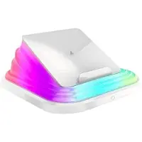 Torribaly Foldable Wireless Charger with Colorful Touch Night Light - Multifunctional Desktop Mobile Phone Charging Station