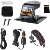 Torribaly 1080P HD Dash Cam Car Video Driving Recorder with Center Console Car DVR Video Recorder Parking Monitor with 32G Card