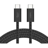 Belkin USB-C to USB-C 240W 2.0 - Braided PCR - 2m - Black