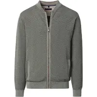 Casamoda Vest Zip Structure Grønn Størrelse