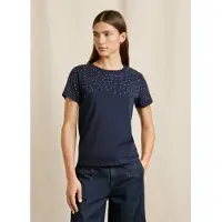 Pepe Jeans for woman. PL5000056 Elodie navy t-shirt (S), Casual, Cotton, Short sleeve