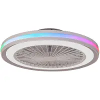 Mantra-Iluminacion LED-takvifte Gamer Big, hvit, DC, stillegående, Ø 56 cm, CCT RGB