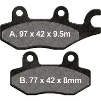 EBC Fa-tt Series Carbon Fiber Offroad Fa165/2tt Bremseklosser