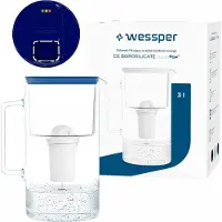 Wessper Filterkanne D2 Borosilicate FutureFlow Aquaclassic (WES202-FF-NB)