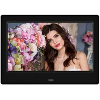 Melitt 7 Inch HD Digital Photo Frame 800x480 LED Electronic Photo Album LCD Photo Frame with Remote Control-EU Plug A