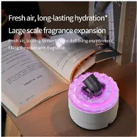 Jojomino 2PCS Cannon Humidifier Aroma Diffuser with 2 Modes 7 Colors LED Timesr and Adjustable Settings Turret Humidifier