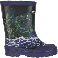 Viking Termostøvler - Jolly - Navy m. Sjøuhyre - - 31 - Gummistøvler
