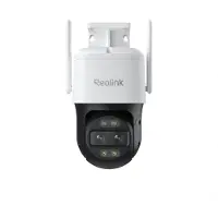 Reolink Trackmix Series W760 - Nettverksovervåkingskamera - PTZ - lite tårn - utendørs - vanntett - farge (Dag og natt) - 2 x 8 MP - 3840 x 2160 - 4K - motorisert - lyd - trådløs - Wi-Fi - LAN 10/100