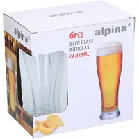 24hShop Ølglass 41,5cl 6-pakning