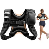 Vevor vektvest, 2,8 kg kroppsvektvest for menn og kvinner, med reflekterende stripe, justerbar spenne, treningsutstyr for styrketrening, løping, jogging, fitness, muskelbygging, vekttap
