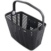 Wozinsky WKR-PK plastic handlebar bicycle basket - black