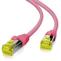 Helos patchkabel Cat 6a S/FTP RJ45 magenta 30m AWG26/7 LSZH GHMT