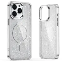 Hurtel Glitteretui MagSafe-kompatibelt for iPhone 17 Pro Max - halvtransparent