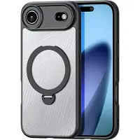 DUX Aimo Mag-etui med magnetisk ring og stativ for iPhone 17 Air - svart