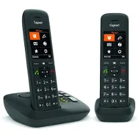Gigaset C575A Duo trådløs telefon med telefonsvarer - svart