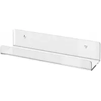 24.Se Vegghylle 30 x 10 x 6 cm / gjennomsiktig akrylhylle for veggmontering / displayhylle / hylle