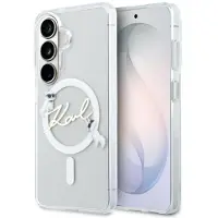 Karl Lagerfeld IML KC Script MagSafe-etui for Samsung Galaxy S26 Plus - gjennomsiktig