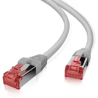 Helos patchkabel Cat 6 S/FTP RJ45 grå 10m AWG27/7 LSZH GHMT