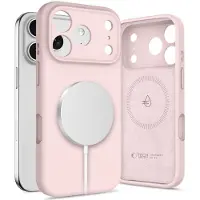 Tech-Protect MagSafe-etui i silikon for iPhone 17 Pro Max - Rosa