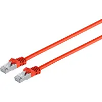 S-Conn patchkabel S/FTP Cat 7 rød 10, 0 m