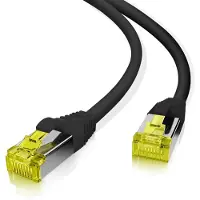 Helos patchkabel Cat.6a GHMT AWG 26/7 svart 15,0 m