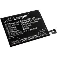 24hShop Batteri for SmartPhone, Mobil for Xiaomi Redmi Note 6 Pro, Note 6 Pro Dual SIM og andre.